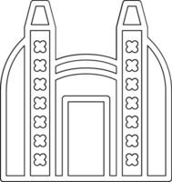 Ishtar Gate Vector Icon