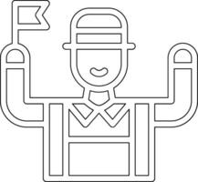 Tour Guide Vector Icon
