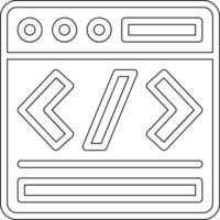 icono de vector de desarrollo web