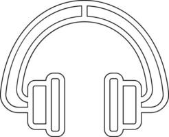 icono de vector de auriculares