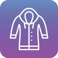 Man Raincoat Vector Icon