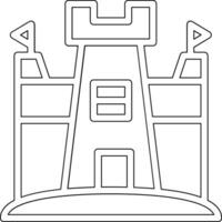 icono de vector de castillo de arena