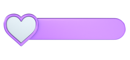 a purple heart shaped button on a transparent background png