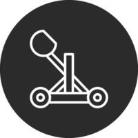 icono de vector de catapulta