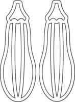 Zucchini Vector Icon