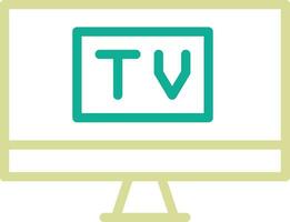 icono de vector de pantalla de tv