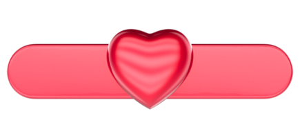 a red heart shaped bandage on a transparent background png