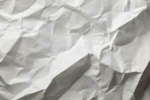 White Crumpled Paper photo