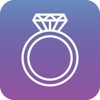 Diamond Ring Vector Icon