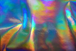 Crumpled Holographic Foil Paper Textures photo