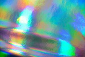 Crumpled Holographic Foil Paper Textures photo