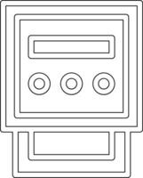 Electric Meter Vector Icon