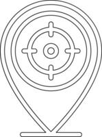Target Location Vector Icon