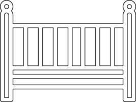 icono de vector de cuna