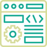 Browser Setting Vector Icon