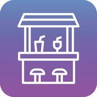Beach Bar Vector Icon