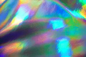 Crumpled Holographic Foil Paper Textures photo