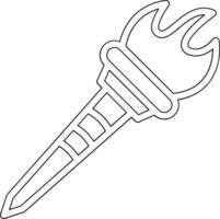 Pirate Torch Vector Icon