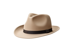 ai genererad eleganta hatt attrapp på en transparent bakgrund. png