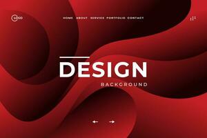 Sophisticated Red 3D Web Abstract Background, Elevate Your Online Presence with a Minimalist and Cutting Edge Design vector