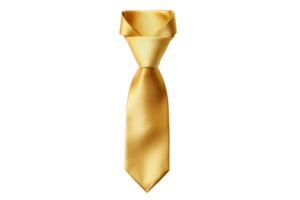 AI generated Golden Tie Elegance on a transparent background. png