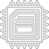 CPU Processor Vector Icon