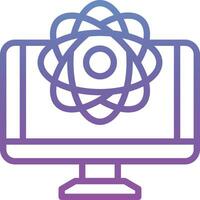 Quantum Computing Vector Icon
