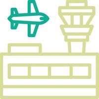 icono de vector de edificio de aeropuerto