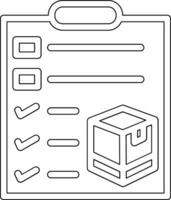 Parcels Checklist Vector Icon