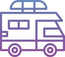 Camper Van Vector Icon