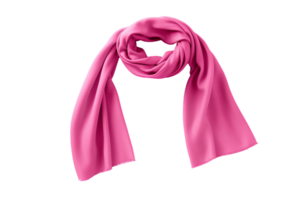 ai genererad rosa scarf stil på en transparent bakgrund. png