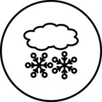 icono de vector nevado