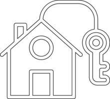 House Key Vector Icon