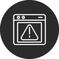 icono de vector de error