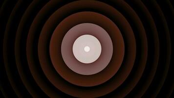 Abstract hypnotic circles blinking on dark background. Design. Searching radar in seamless loop motion. photo