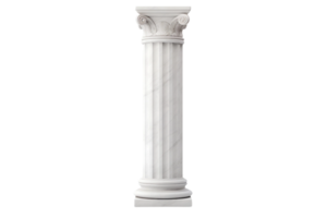 AI generated Classical Marble Column on transparent background. png