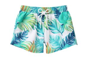 AI generated Beach Swim Trunks on transparent background. png