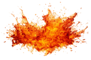 AI generated Fire Explosion Power on a transparent background. png