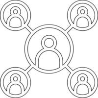 User Networking Vector Icon