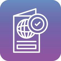 Passport Approved Vector Icon