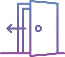 Exit Door Vector Icon