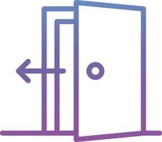 Exit Door Vector Icon