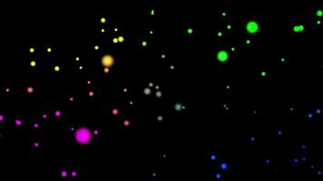 Multicolor animation particle digital background video