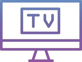 icono de vector de pantalla de tv