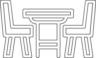 Dinner Table Vector Icon