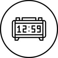 Digital Clock Vector Icon