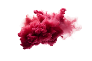 AI generated Maroon Smoke Cloud in Artistic Composition on transparent background. png