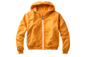 AI generated Orange Windbreaker Style on a transparent background. png