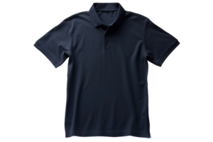 ai generiert Marine Blau Polo Eleganz auf ein transparent Hintergrund. png