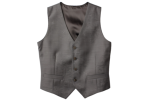 AI generated Stylish Vest Mockup on a transparent background. png